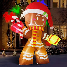 Load image into Gallery viewer, Christmas Inflatable Decoration Toy Built-in LED Lights Inflatable Model Ornament Xmas Party New Year Garden Indoor Outdoor Deco