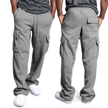 Load image into Gallery viewer, Men&#39;s Sweatpants Joggers - Straight Fit, Loose, Drawstring, Multi-Pocket for Sports &amp; Streetwear