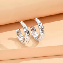 Load image into Gallery viewer, серьги Geometric Irregular Metallic Color Earrings for Women 2024 Minimalist Style Personality Earrings Trendy Jewelry Gift