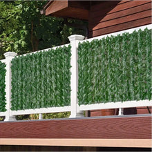 Load image into Gallery viewer, Artificial Ivy Hedge Green Leaf Fence Panels – Faux Privacy Fence Screen