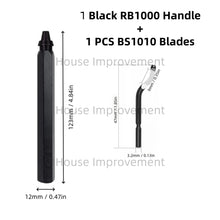 Load image into Gallery viewer, Deburring Tool Set with 11pcs High Speed Steel Swivel Blades Burr Removal Tool for Metal Resin PVC Pipes Copper Plastic Aluminum