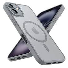 Load image into Gallery viewer, Luxury Frosted Phone Case For iPhone 16 15 14 13 12 11 Pro Max Plus 17 Air For Magsafe Matte Transparent Magnetic Cover