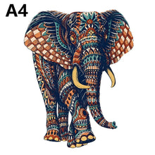 Load image into Gallery viewer, Unique Elephant Wooden Puzzle, Adult Stress Relief Toys, Irregular Animal Shapes, Holiday Birthday Gift