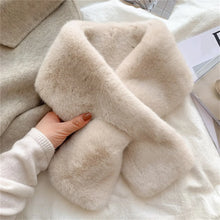 Load image into Gallery viewer, Women Faux Rabbit Fur Scarf Winter Warm Soft Neck Warmer