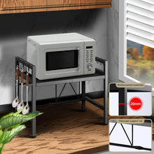 Load image into Gallery viewer, 1pc Expandable 42-64cm Microwave Shelf Organizer, Moisture And Rust Proof Microwave Countertop Organizer,Tableware Storage