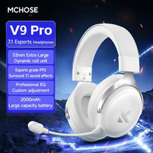 Load image into Gallery viewer, Original MCHOSE V9 PRO Music Esports Gaming Headphones 3-mode Wireless Noise Reduction Mic Customized Head-mounted