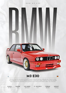BMW Cars Competition Poster – Modern Canvas Wall Art