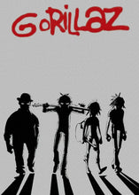 Load image into Gallery viewer, Virtual Anime Rock Band Gorillaz Poster Modern Music Album Cover Canvas Painting Wall Art for Club Living Room Home Decor Mural