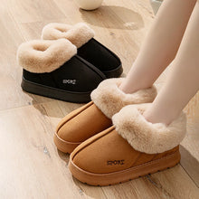 Load image into Gallery viewer, Fluffy Ankle Boots Female Winter Luxury Designer Woman Shoes Elegant Plush Women's Slippers Home Fuzzy Fur Slides Snow Booties