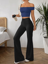 Load image into Gallery viewer, Women's Stylish Minimalist Flare Pants High Waisted Tummy Control Four Season Flare Leggings Elegant Casual Activewear Trousers