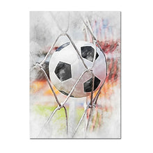 Load image into Gallery viewer, Football Basketball Poster Canvas Painting – Modern Sports Wall Art