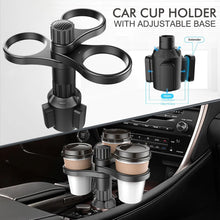 Load image into Gallery viewer, 3 In 1 Car Cup Holder Expander Adapter 360 Rotating Insert Drinks Support Adjustable Base Car Cup Mount Beverage Bottle Bracket