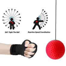 Load image into Gallery viewer, 1Pcs MMA Boxing Speed Ball Head-Mounted Pu Punch Sanda Training Hand Eye Reaction Home Sandbag Fitness Equipment Gym Muay Thai