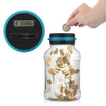 Load image into Gallery viewer, Electronic Piggy Bank with LCD Counter - Coin Money Saving Box Jar for USD/EURO - Gifts for Kids