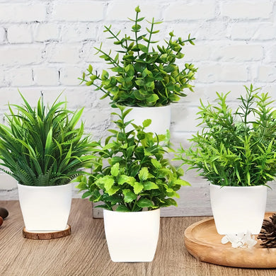 Artificial Potted Plant - Elegant Desktop Decor for Home and Office