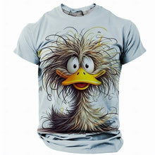 Load image into Gallery viewer, Funny Men's T Shirt Animal Chicken Print Summer Casual Short Sleeve Tee Street Fashion O-Neck Pullover Men's Oversized Clothing