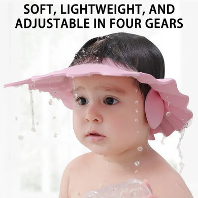 2 Pcs Adjustable Shampoo Shower Caps - Waterproof Baby Bath Cap for Ear & Eye Protection