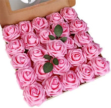 Load image into Gallery viewer, Foam Artificial Roses - 15/25/100pcs Fake Flowers for Wedding, Party &amp; Gift Décor