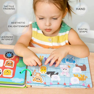 Enlightenment Busy Book - Quiet Paper Pasting Activity for Baby Learning & Play