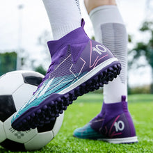 Load image into Gallery viewer, Short spike cleats new competition level football shoes for men and women universal professional game training sports shoes
