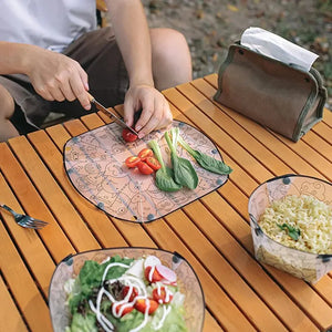 Folding Camp Dishes! Plate, Bowl, Cup, Filter - Lightweight