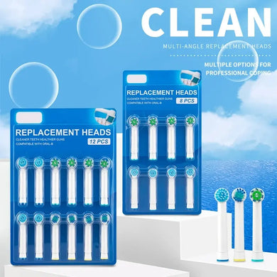 8pcs Replacement Brush Heads for Oral-B Electric Toothbrush Precision Clean Vitality