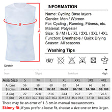 Load image into Gallery viewer, Men&#39;s Cycling Base Layer Vest – Quick-Dry Reflective Undershirt for Road Bike