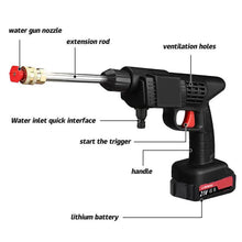 Load image into Gallery viewer, 2 Battery Portable Cordless Car High Pressure Washer Jet Water Wash Cleaner Gun