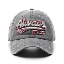 Load image into Gallery viewer, 2022 Summer Women Men Baseball Cap Fashion Letter Embroidery Snapback Hat Vintage Washed Cotton Unisex Hip Hop Sun Hat Casquette