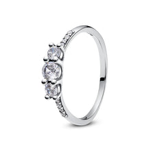 Load image into Gallery viewer, 925 Sterling Silver Rings For Women Original Crown Love Heart Wishbone Engagement Wedding Rose Gold Crystal Ring Luxury Jewelry