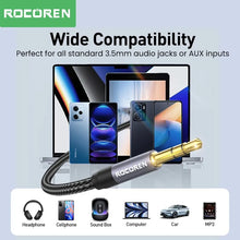 Load image into Gallery viewer, Rocoren 3.5mm Jack Audio Cable - 5M Male to Male Aux Cord for Phone, Car, MP3, Speaker