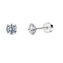 Load image into Gallery viewer, 2PCS/Set Stainless Steel Heart Moon Earbone Stud Screw Ball Stud Earrings for Women Fashion Ear Tragus Cartilage Body Piercing