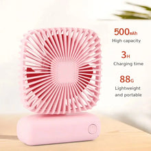 Load image into Gallery viewer, Mini USB Desktop Fan - Portable Three-Speed Handheld Home Office Cooling