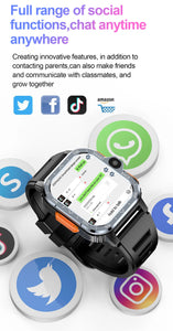 Android Smart Watch for Men – GPS, Dual Camera, NFC, 4G SIM, WiFi – 16GB/64GB Storage