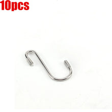 Load image into Gallery viewer, 10pcs 6.2cm Heavy-Duty Black S-Shaped Hooks for Kitchen, Bathroom, Bedroom, Office