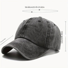 Load image into Gallery viewer, Men Women Unisex Baseball Cap Adjustable Solid Color Casual Hat Stretchy Fabric for Sports Secure Drawstring Closure Dad Hat
