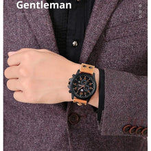 Load image into Gallery viewer, Men&#39;s Fashion Quartz Watch Simple Business Belt Wristwatch Student Sports Style