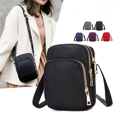 Women's Waterproof Shoulder Bag Crossbody Multifunction Handbag Zipper Purse