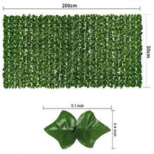 Load image into Gallery viewer, Artificial Ivy Hedge Green Leaf Fence Panels – Faux Privacy Fence Screen