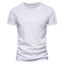 Load image into Gallery viewer, 100% Cotton Men T-shirt Casual Soft Fitness Summer Thin T-shirts Men's Home Clothes O-Neck Short Sleeve Soild T Shirt for Men