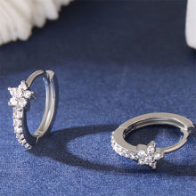 Load image into Gallery viewer, Fashion Stainless Steel Zircon Star Hoops Earrings For Women Vintage Crystal Zirconia Circle Earrings Punk Unisex Rock Jewelry