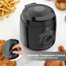 Load image into Gallery viewer, SUPERLEX Electric Deep Fryer 1L For Home Temperature Control Visual Window Removable Oil Tank Easy‑Clean Fried Chicken Fries Pot