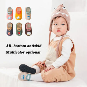 Cozy Anti-Slip Baby Socks with Rubber Soles - Cute and Warm Footwear for Toddlers