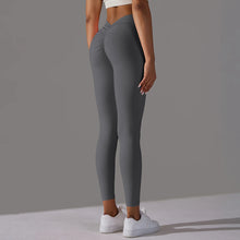 Load image into Gallery viewer, Women Fitness Leggings Workout Gym Running Scrunch Leggings Sexy Back V High Waist Trousers Jogging Active Wear Tight Pants