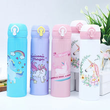 Load image into Gallery viewer, 500ML Children&#39;s Thermos Bottle - Cartoon Stainless Steel School Water Bottle for Kids