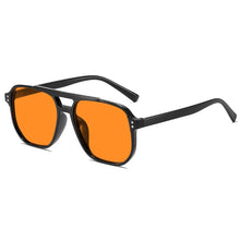 Load image into Gallery viewer, Women Men Square Sun Glasses Retro Polygon Sunglasses Female Black Vintage Fashion Ladies Oculos De Sol Double Beam Eyeglasses