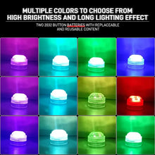 Load image into Gallery viewer, Wireless Adhesive LED Car Interior Ambient Light Remote Control Decor Auto Roof Foot Atmosphere Lamp Bicycle Tail Light