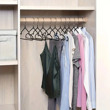 Load image into Gallery viewer, Non-Slip Coated Metal Suit Coat Hangers Heavy Duty Clothes Hangers Metal Shirt Jacket Hanger with Round Notches for Dress