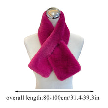 Load image into Gallery viewer, Women Faux Rabbit Fur Scarf Winter Warm Soft Neck Warmer