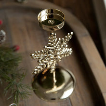 Load image into Gallery viewer, Christmas Golden Wrought Iron Candlestick Star Elk Christmas Tree Candle Holder Merry Christmas New Year Table Decoration